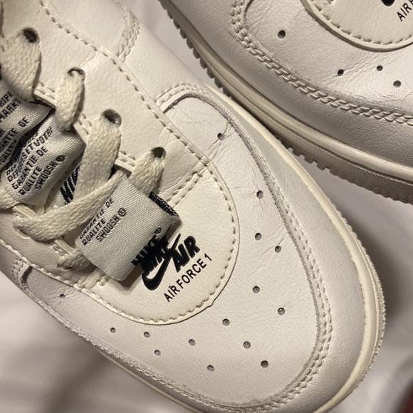 NIKE DOUBLE AIR FORCE 1 COLOR BLACK WHITE MENS SIZE 8 SNEAKERS - Picture 3 of 11